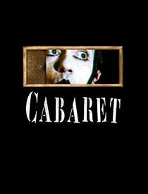 Image of the poster for the Broadway musical, "Cabaret."