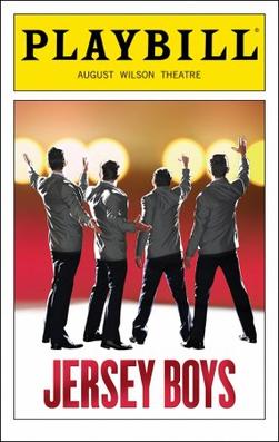 Image of the Playbill cover for "Jersey Boys."
