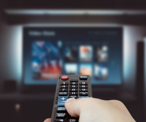 photo of person using a remote