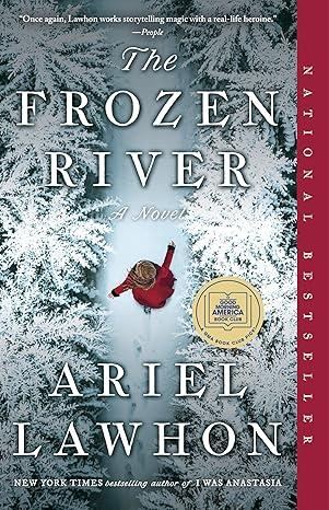 book cover of women in red jacket running on a frozen river