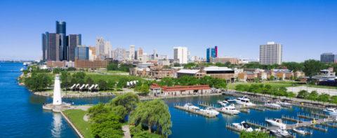 picture of Detroit's skyline