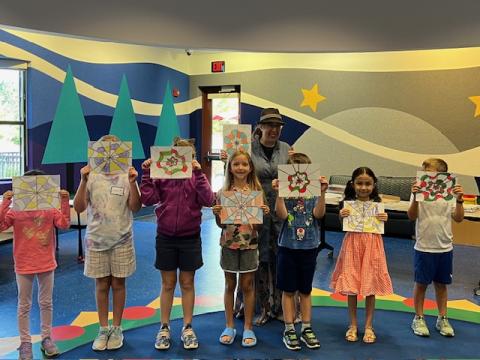 Students Showing Their Art