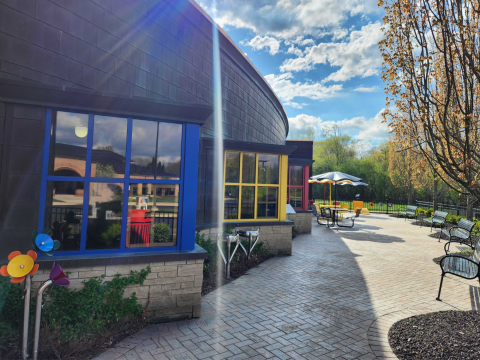 The youth storytime terrace with new instruments