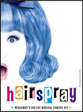 Image of the poster for the Broadway musical, "Hairspray."