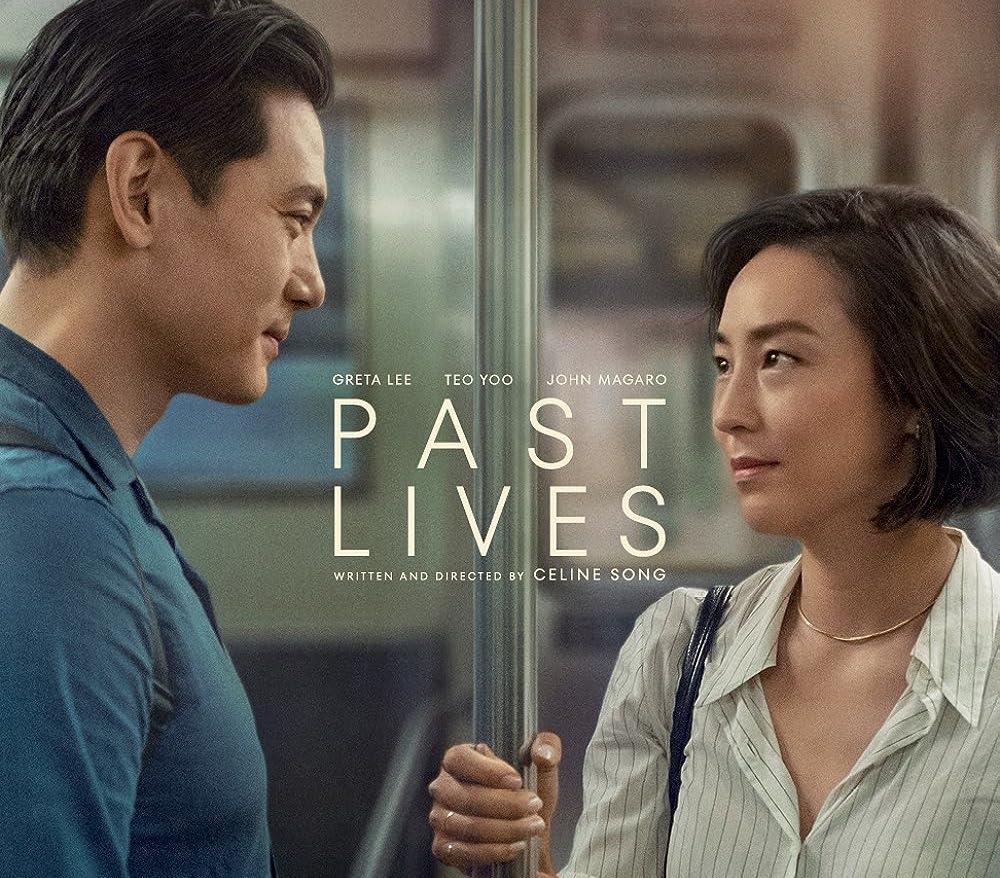 Image of the movie poster, "Past Lives," directed by Celine Song.