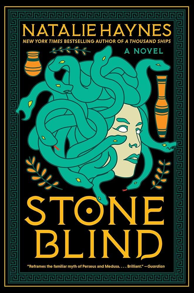 Image of the cover of the book, "Stone Blind," by Natalie Haynes.