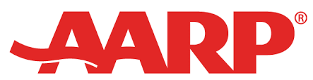 AARP in big red font